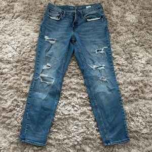 Old Navy Blue Distressed Men Jeans
